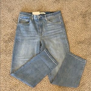 NWT Ella Moss high rise straight light wash jeans